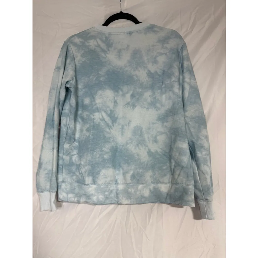 Women's Stars Above Sweatshirt Size S Blue Tie Dye - Image 2
