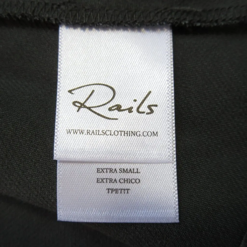 NWT Rails Anya in Dark Forest Bias Cut Satin A-line Slip Skirt XS - Image 6