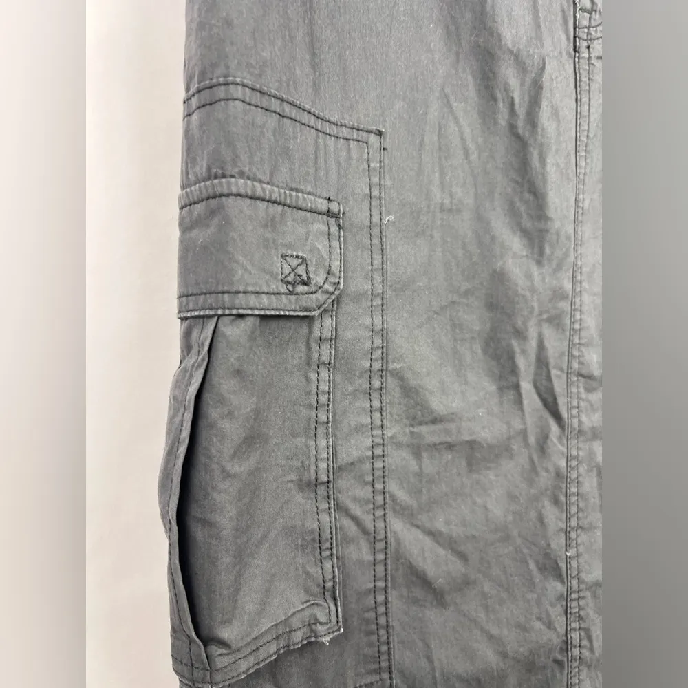 Wild Fable Cargo Midi Skirt Dark Gray Cotton Utility Pockets Belted XS NWT - Image 5