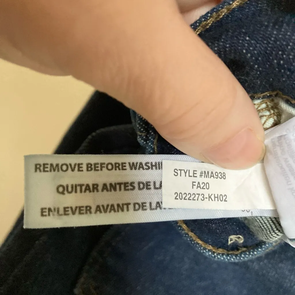 Madewell Dark Wash 9” Mid Rise Skinny Denim Jeans #P - Image 10