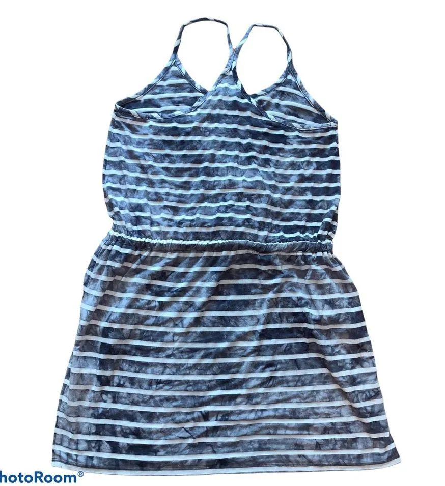 Dakine Blue & White Striped Beach Dress size Small - Image 3