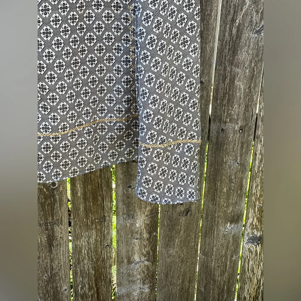 Anthropologie  Floreat Gold Stream Blouse - Image 5