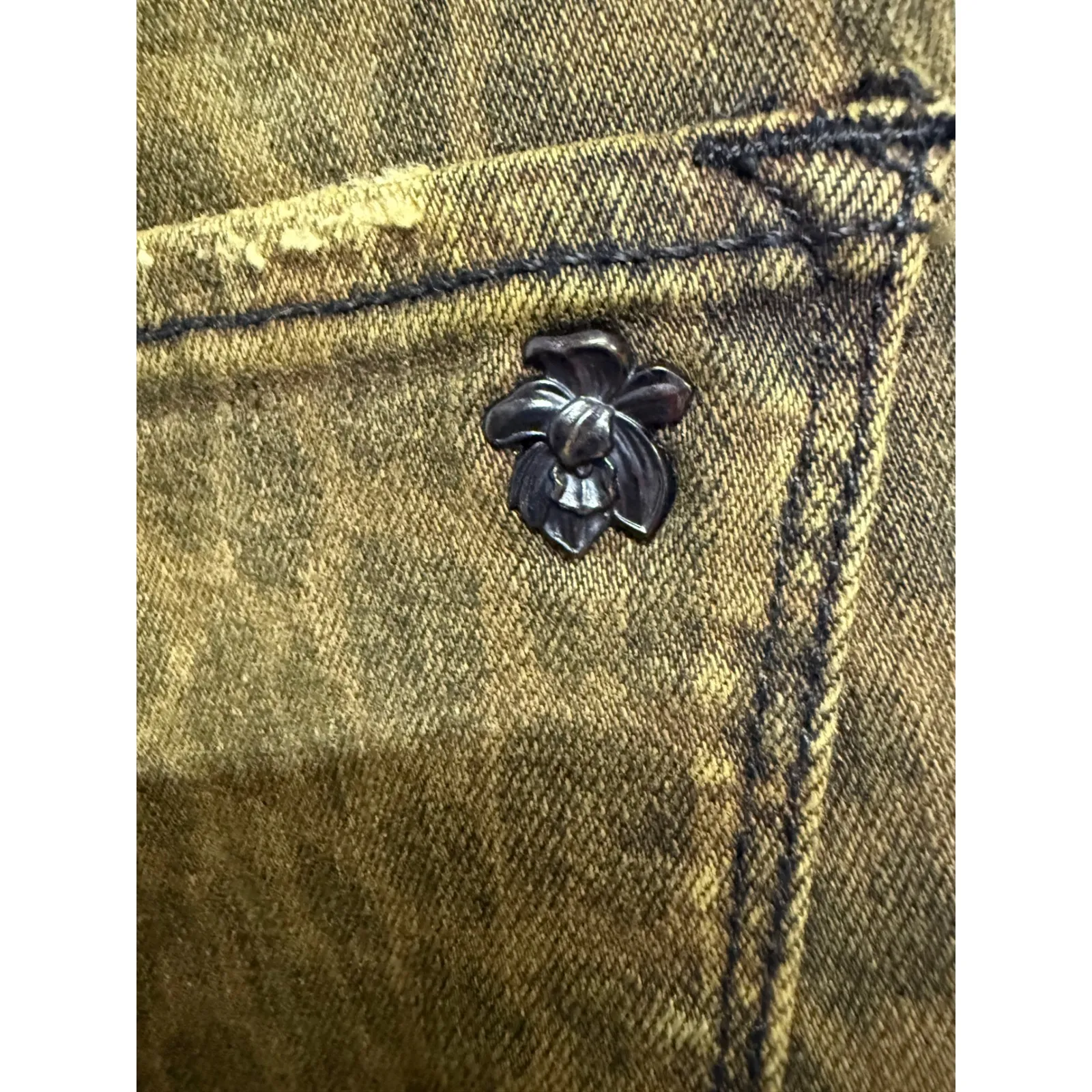 Black Orchid Animal Print Carmen High Rise Skinny Jeans Distressed Size 27 Women - Image 7