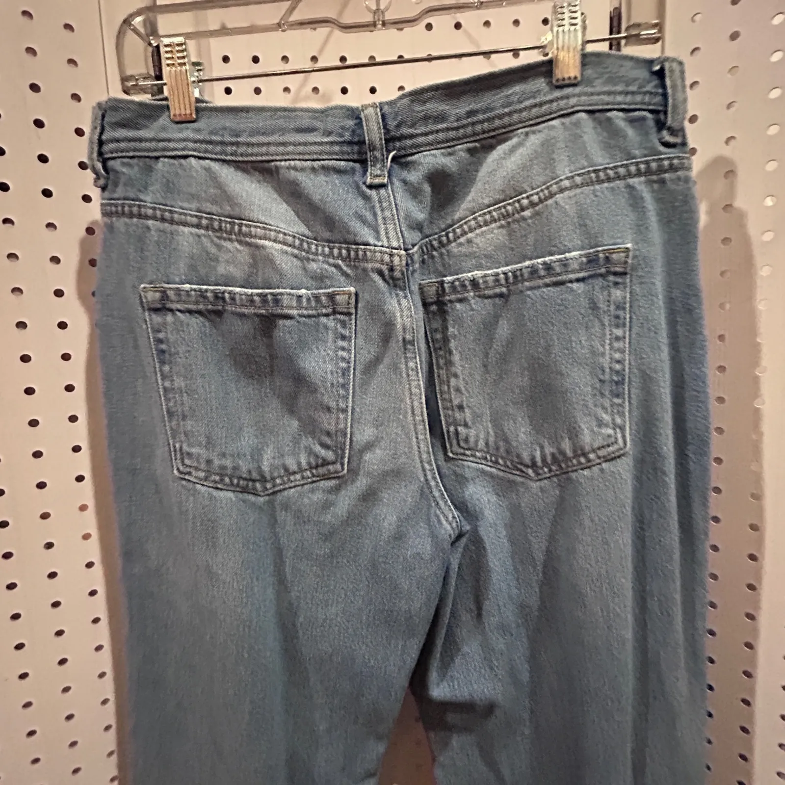 We The Free Twenty Eight Distressed High Rise Straight Leg Jeans Womens Size 28 - Image 7