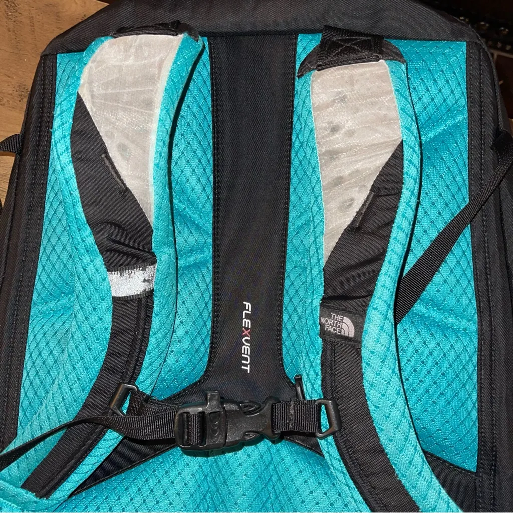 The North Face  Women's Borealis Black Green Violet Backpack - Image 7