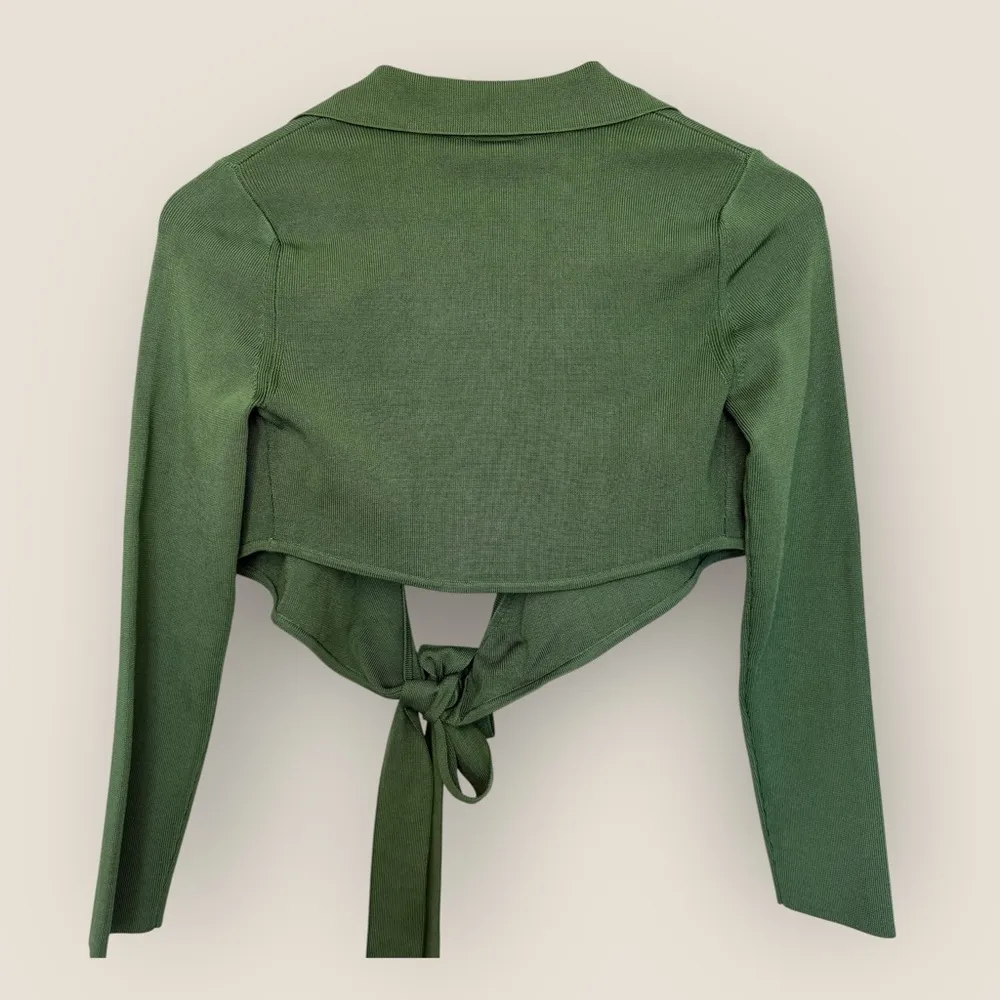 Cult Gaia | Tory Knit Top | Size S | Basil - Image 6