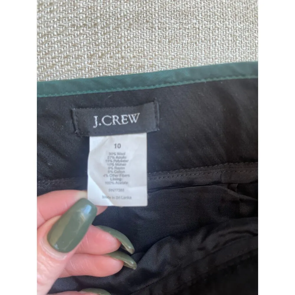 J. Crew Tweed Evergreen Wool Mini Skirt - Image 4