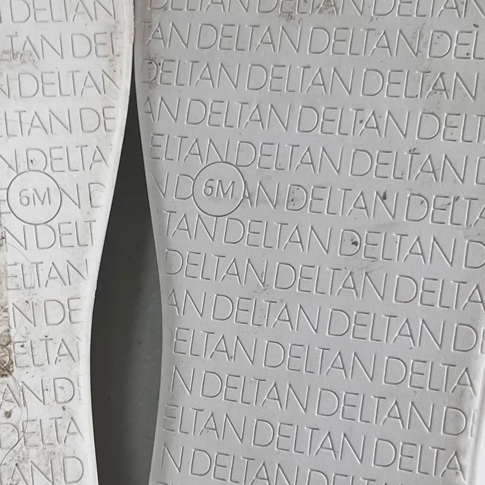 Deltan Chloe Leather Platform Sneaker White Size 6 - Image 9