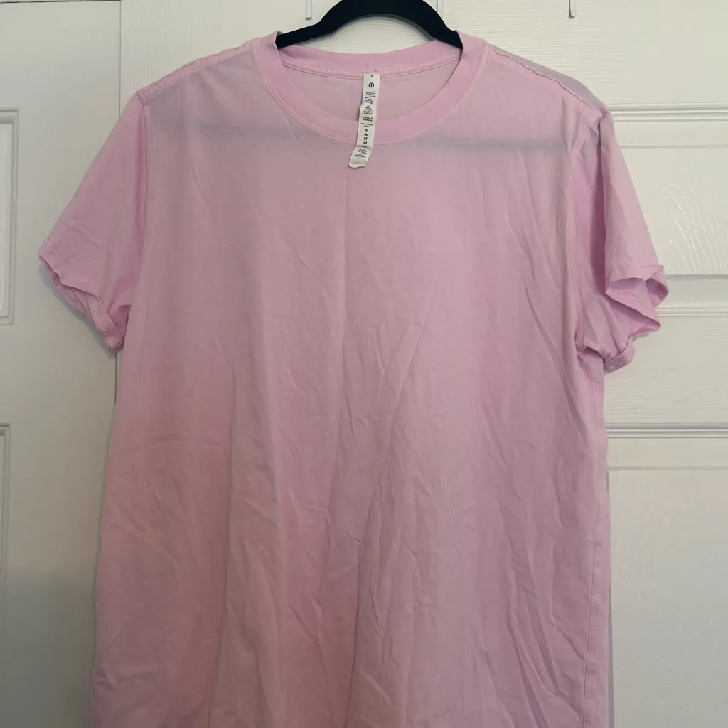 Lululemon All Yours Cotton T-Shirt Flush Pink - Image 2