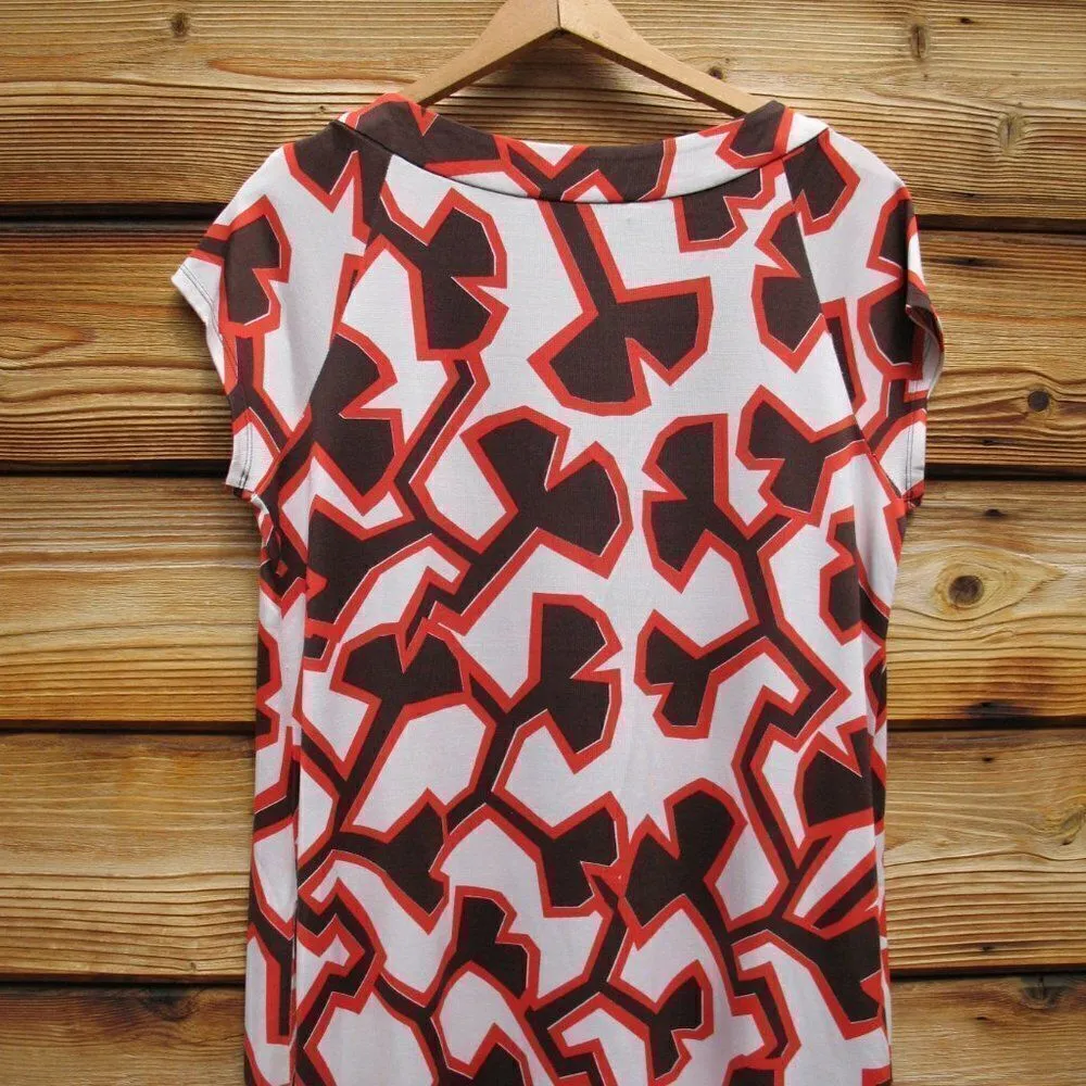 Diane Von Furstenberg DVF Silk Print Shift Dress - Image 7