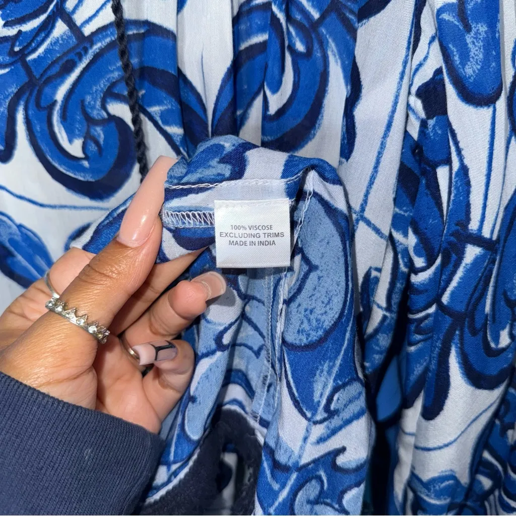 Tuckernuck Capri Blue Majolica Tile Bondi Coverup Dress - Image 10