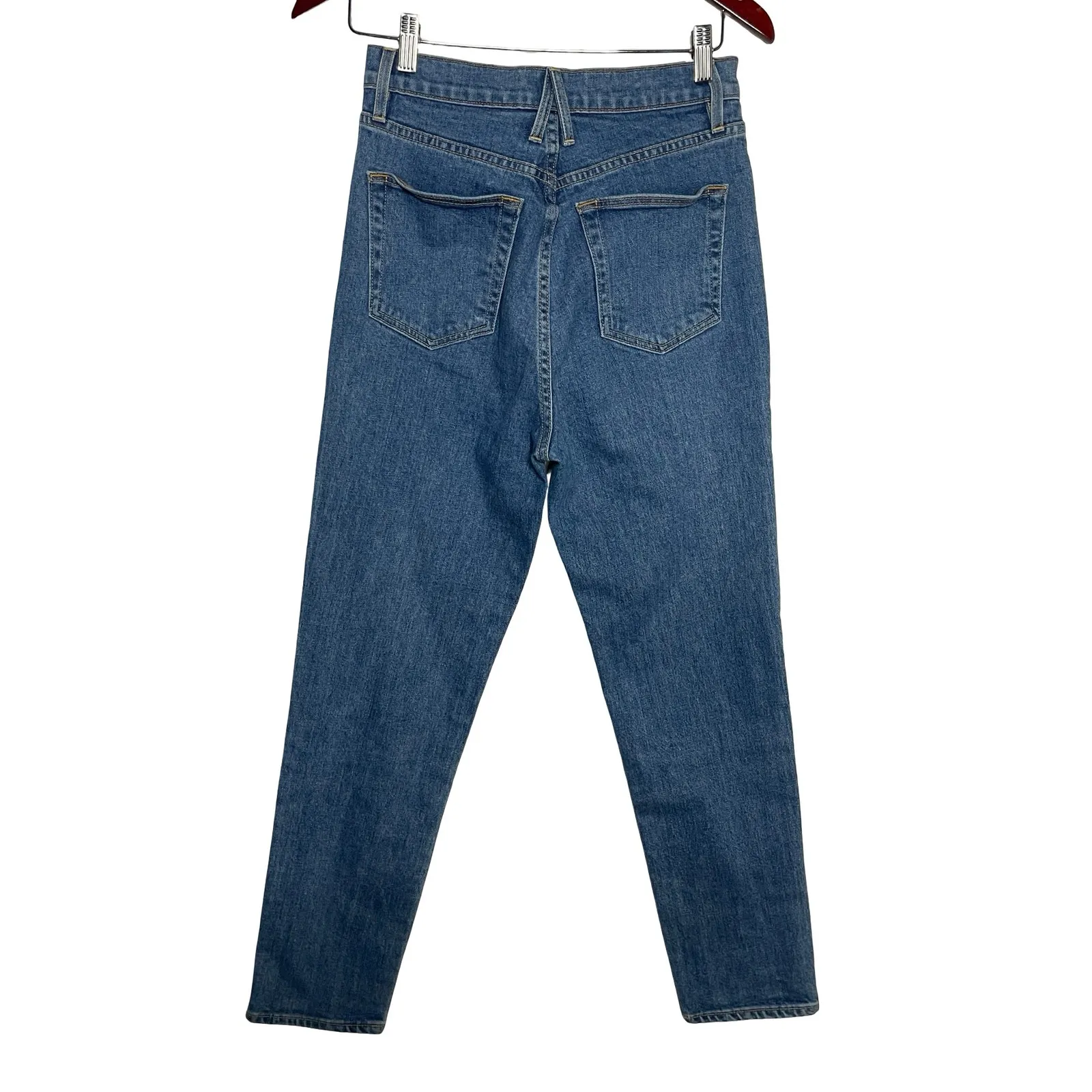 SLVRLAKE Beatnik Ankle Straight Jeans in Forever Blue Sz 28 - Image 5