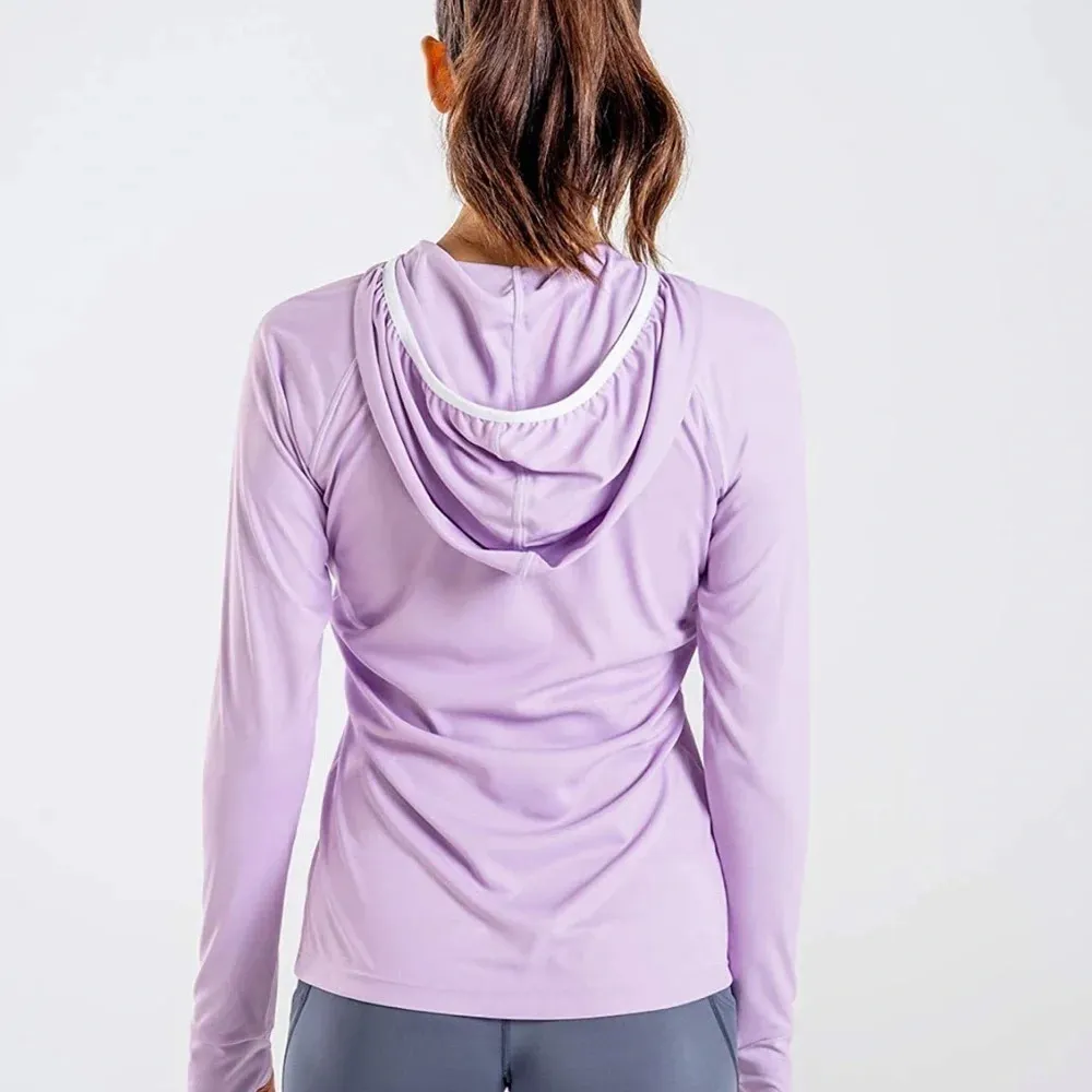 NWT! Women’s UPF 50 turquoise colored hooded lightweight jacket, Small Blue - Image 4