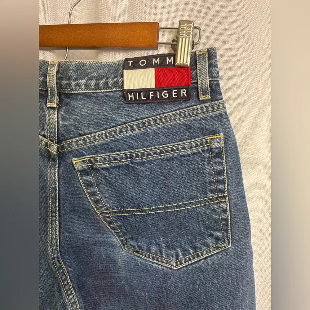 VINTAGE 1998 Tommy Hilfiger‎ jeans Rigid Patch Logo Size 7/30 Women’s 0343 - Image 5