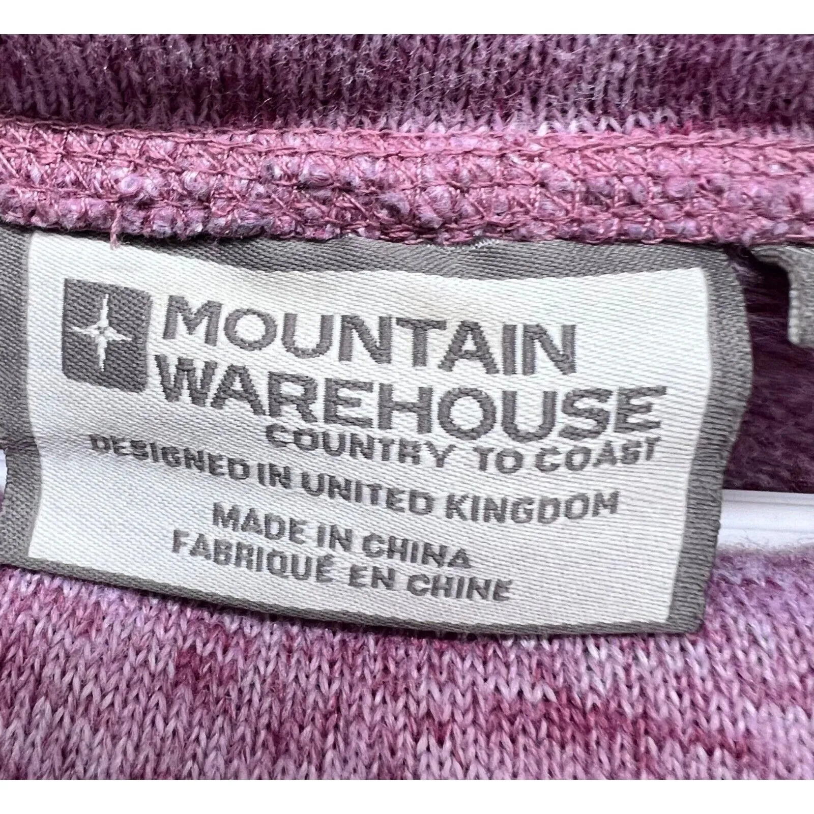 Mountain Warehouse Sweater M Pink Idris Fleece Pullover Cowl Neck Jumper Cabin - Image 11
