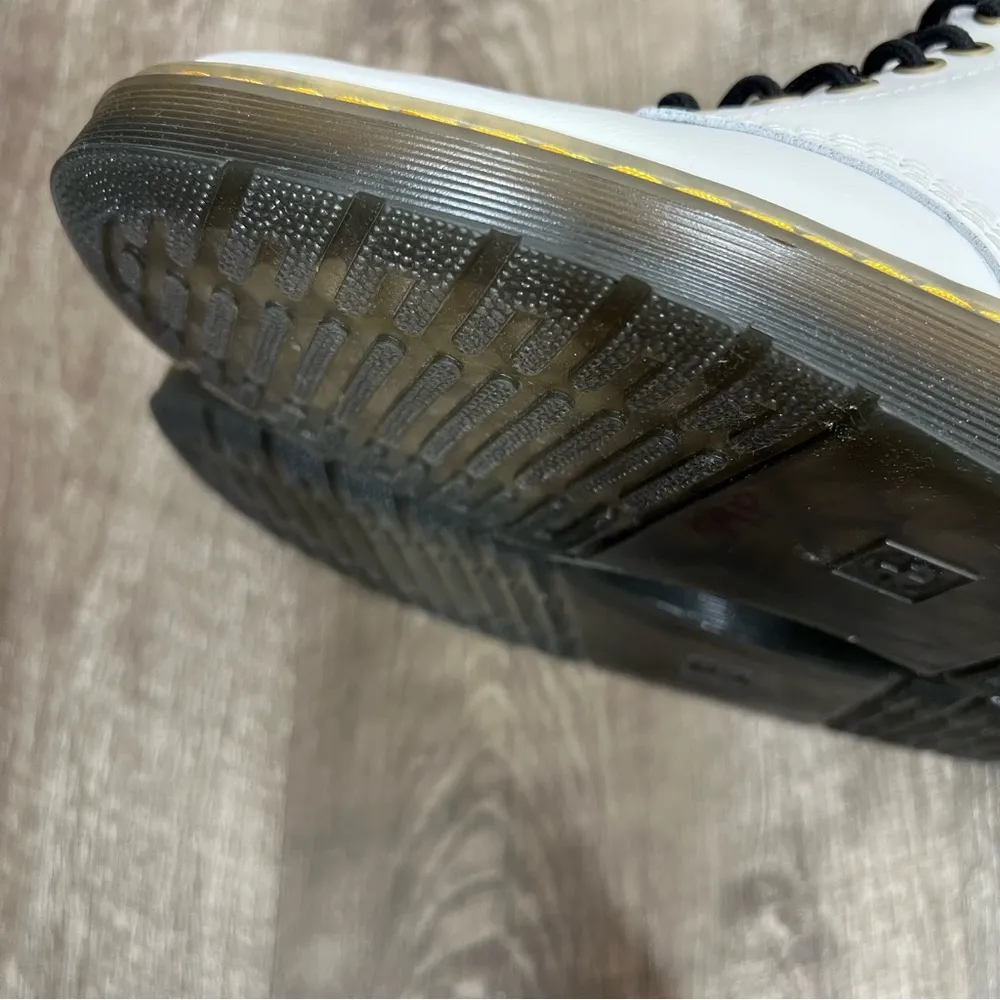 Dr. Martens White Zavala Combat Boots - Image 15