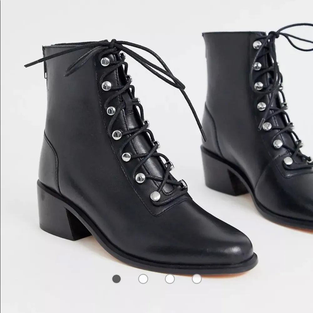 Free People Eberly Leather Lace Up Bootie - Image 40