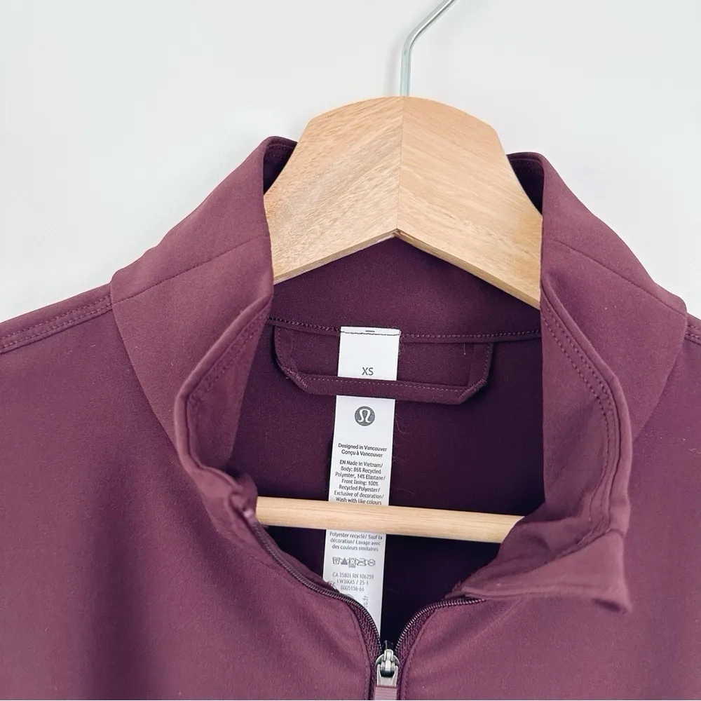 Lululemon Women’s UV-Protective Cinch-Waist Running Jacket Goodnight Plum - Image 4