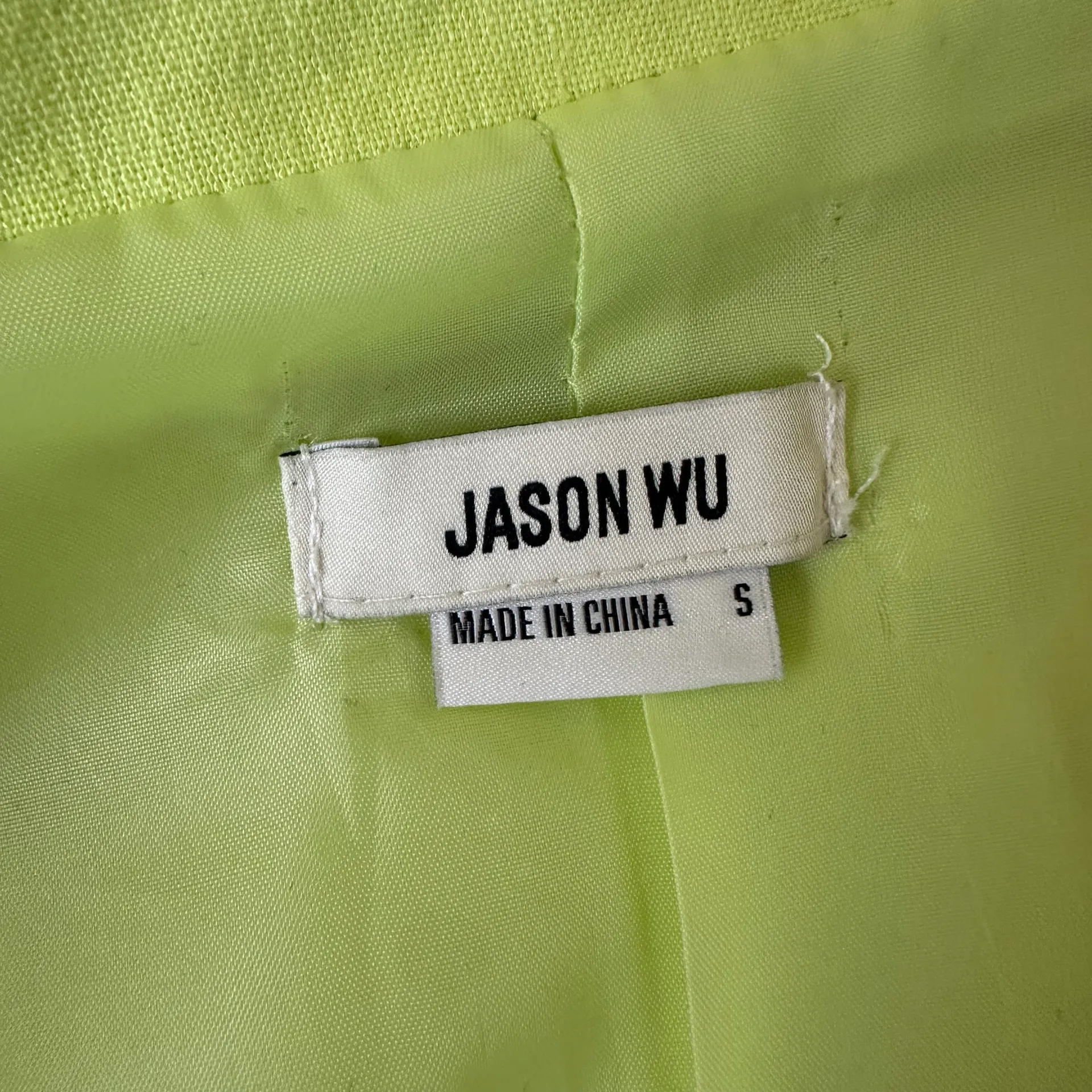Jason Wu Soft Linen Open Front Blazer Size Small - Image 4