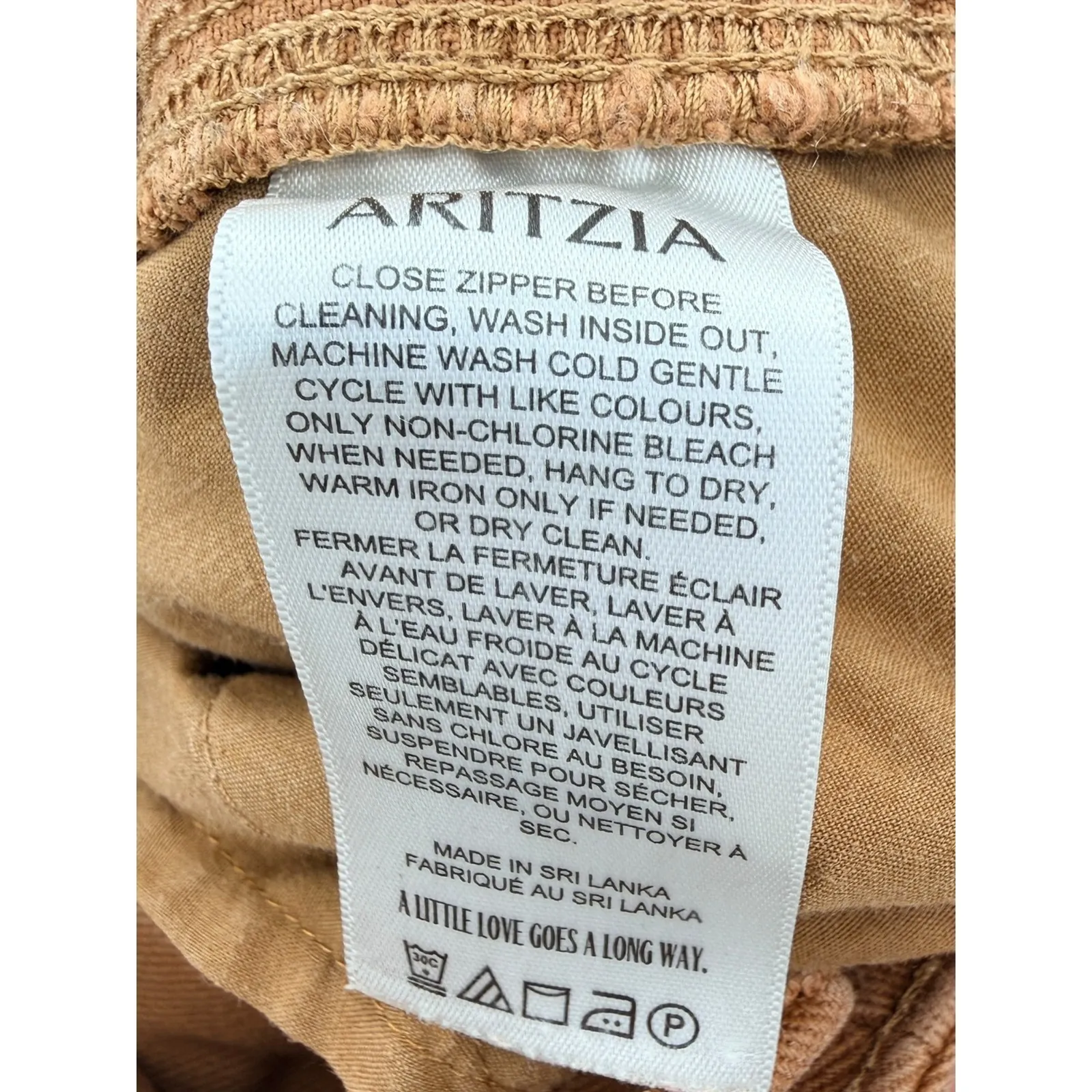 Aritzia Tna Greenwich Utility Carpenter Pants Size 0 Camel Brown Streetwear - Image 2