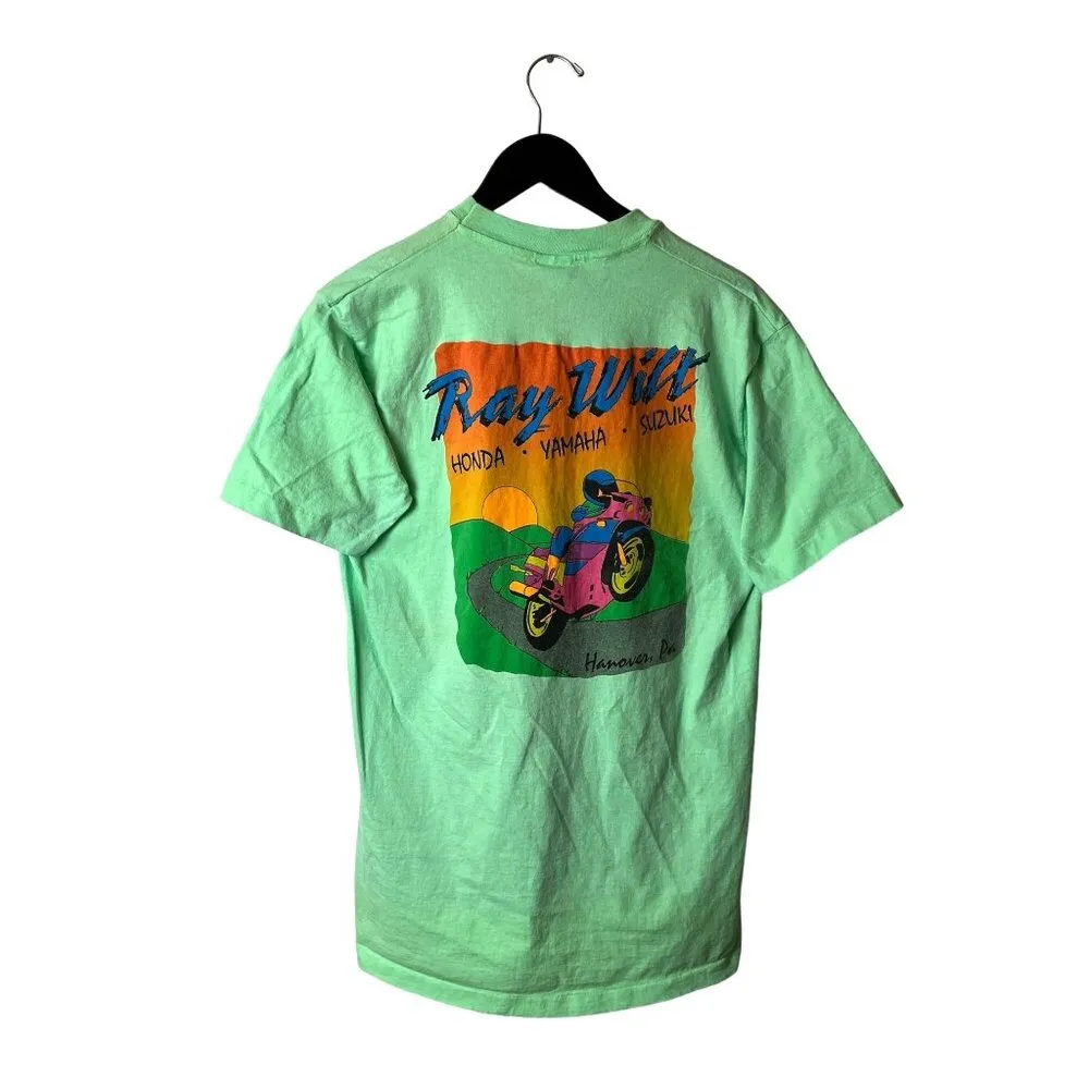 Ray Wilt T Shirt Vintage 90s Green Extra Large XL Graphic Tee - Image 3