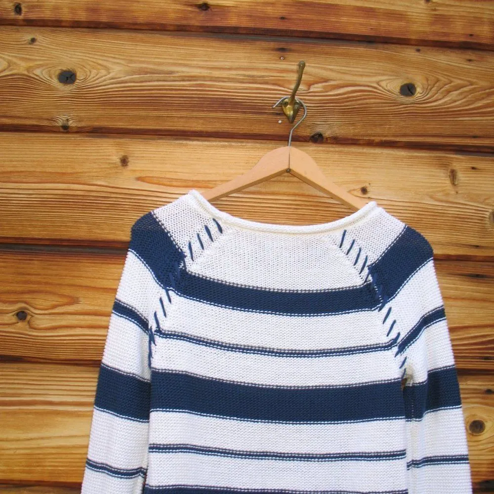 PAIGE Striped Cotton Sweater Pullover - Image 7