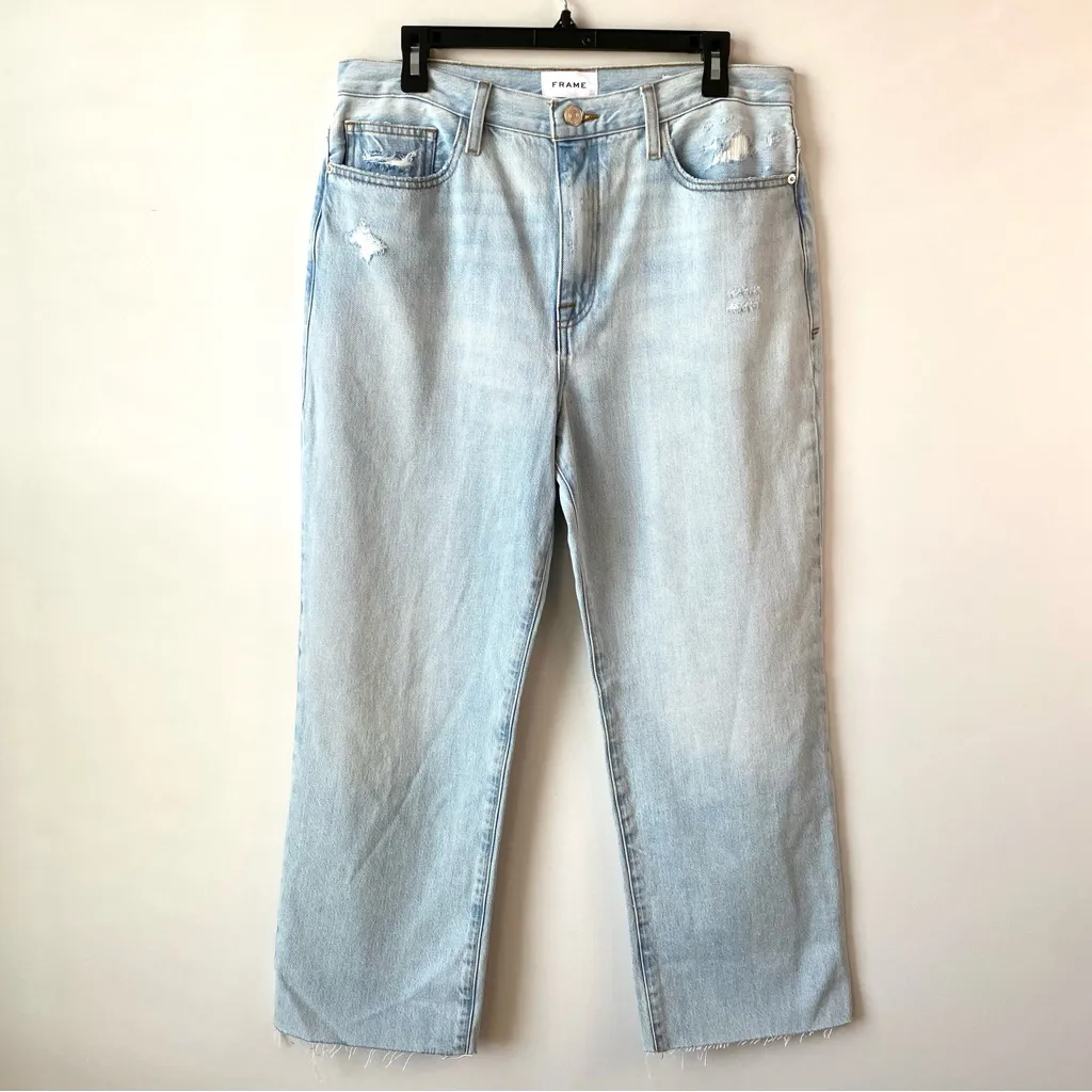 Frame Le Jane Crop Jeans Temecula‎ Rips 30 - Image 3