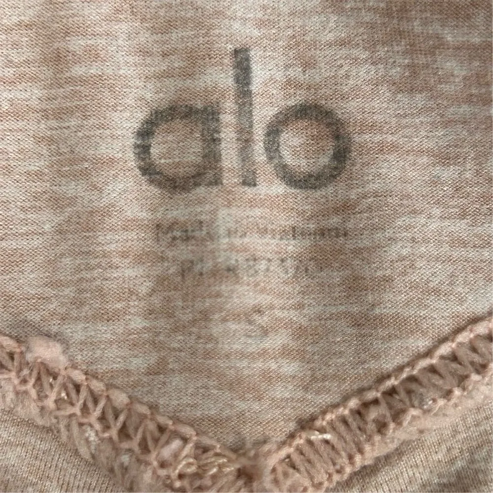 Alo Yoga Women's High-Waist Ankle Leggings Beige/Pink Size S Activewear - Image 7