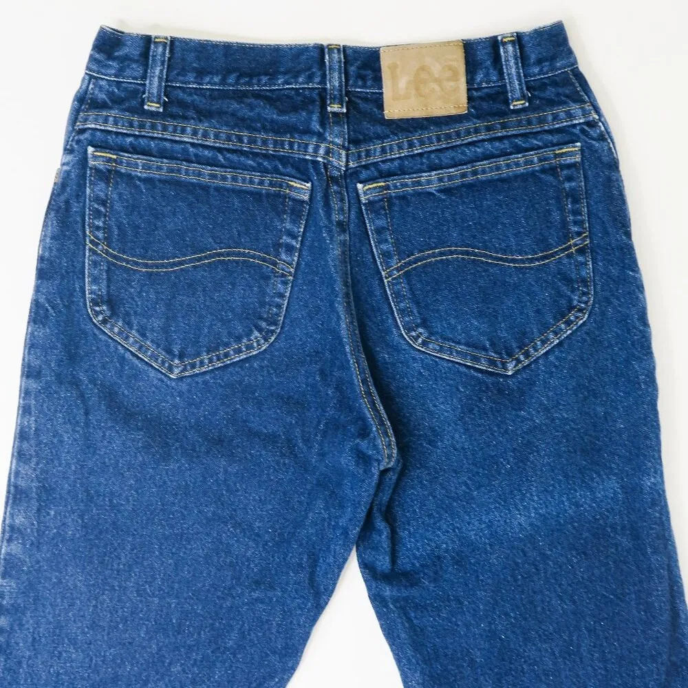 Vintage 90s Lee Dark Wash Mom Jeans - Image 6
