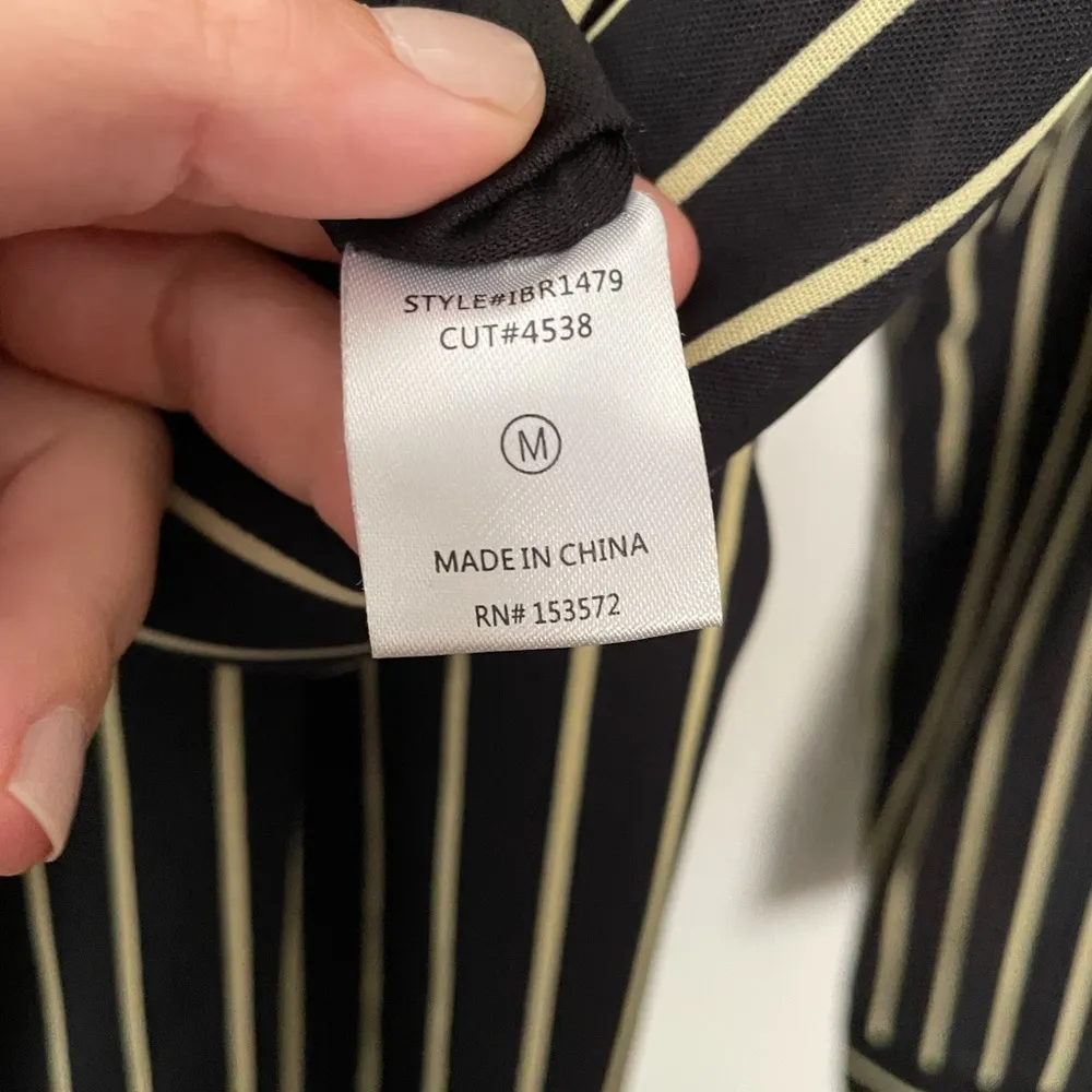 Art + Ephect Striped Longsleeved Jumpsuit M White Size M - Image 5