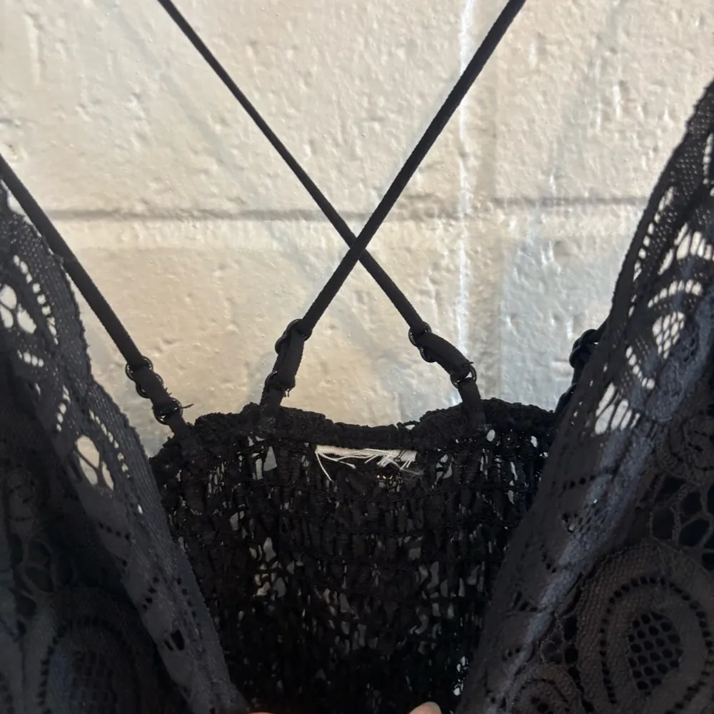 VS Pink black Lacey mini dress - Image 4