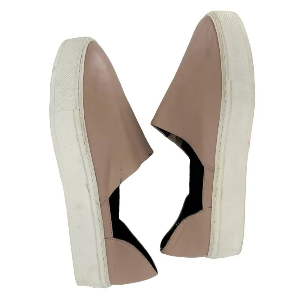 Rebecca Minkoff Nana Nude Leather Slip-On Sneakers Women's Size 9.5 Casual Shoes - Image 4