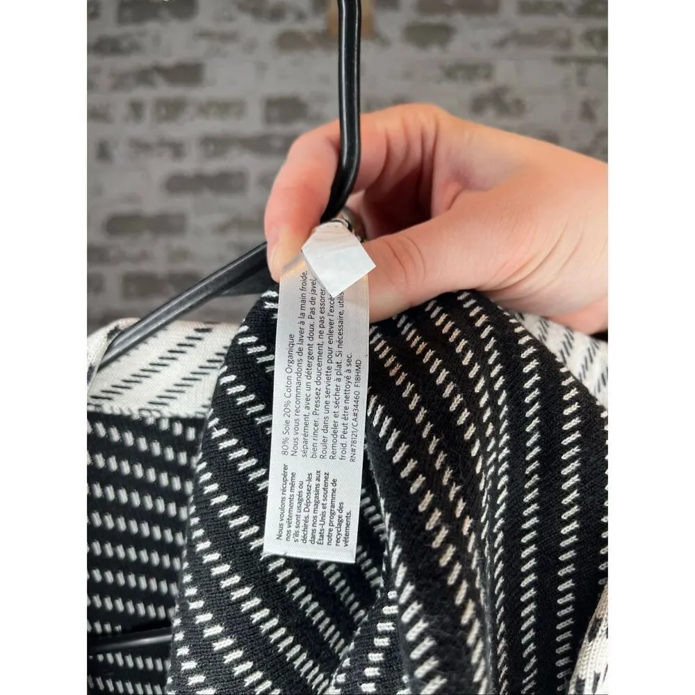 Eileen Fisher | women silk cotton pattern cardigan as is - Image 4