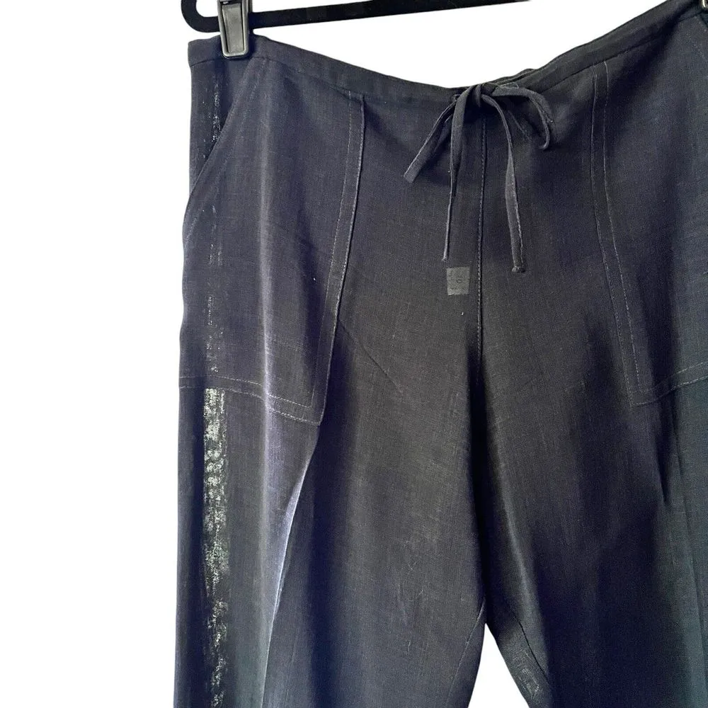 Ramsay of Dublin Ireland Blue Linen Pants Size‎ 6 Lightweight Beach Casual - Image 3