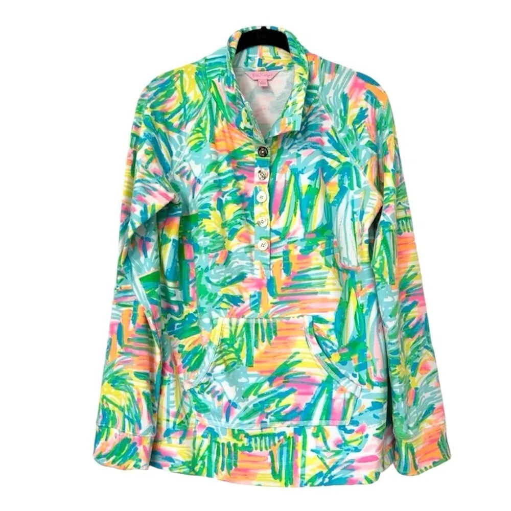 Lilly Pulitzer Captain Popover Sea Salt Sun Print UPF 50 - Image 9