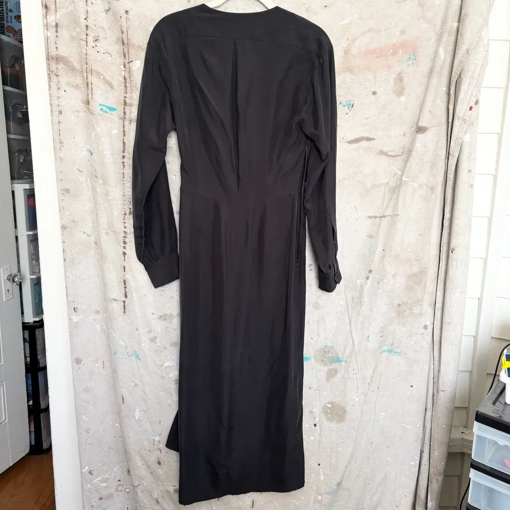 Rag and Bone  Amber Silk Twist Midi Dress - Image 5