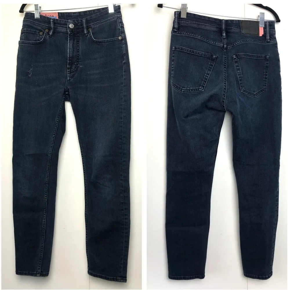 Acne Studios Melk Slim Fit Jeans in Blue Black Bla Konst Stockholm - Image 2