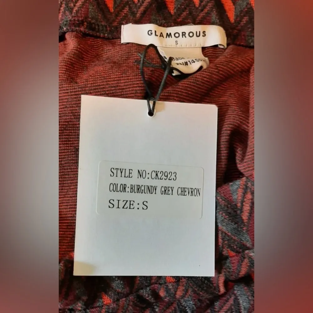 Glamorous Gray, Rust & Burgundy Chevron Stretch Modcloth Mini Skirt by  Clueless - Image 5