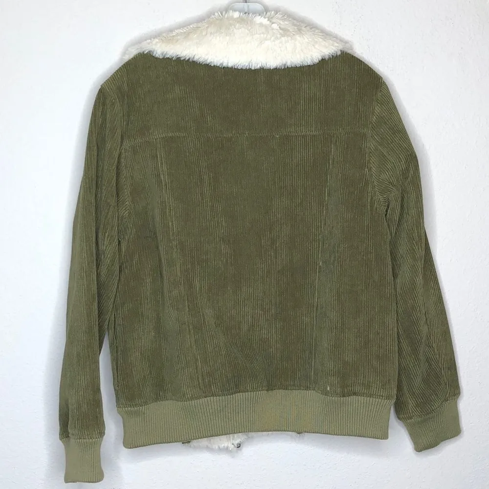 Minkpink Green Sherpa‎ Lined Jacket - Image 3