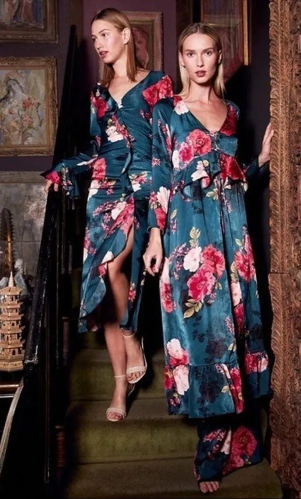 MISA LOS ANGELES FLORAL MORGAN ROBE - Image 3