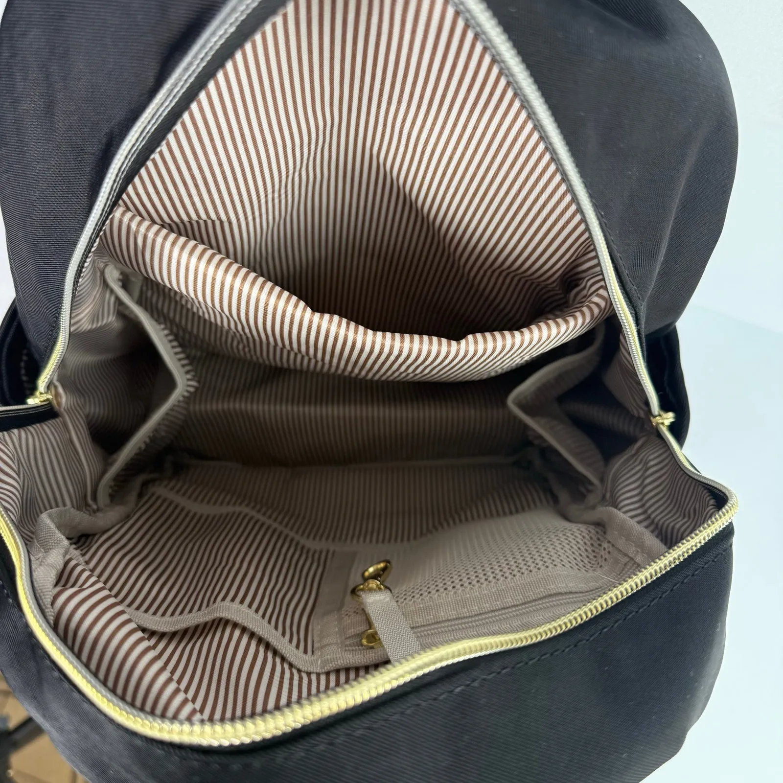 Lovevook Black Mini Backpack Gold Hardware – Organizer Pockets New without tags - Image 5