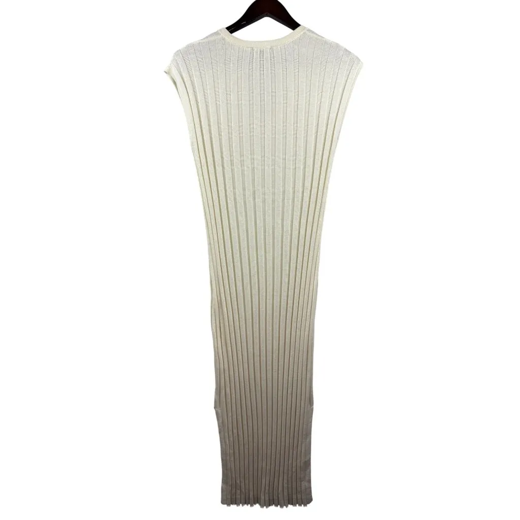Women’s Rails XS Cream Ribbed Bodycon Maxi Dress - Image 4
