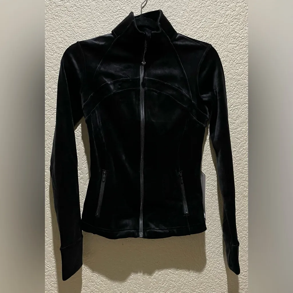NWT Lululemon Define Velvet Full Zip Jacket Black Size 4 - Image 8