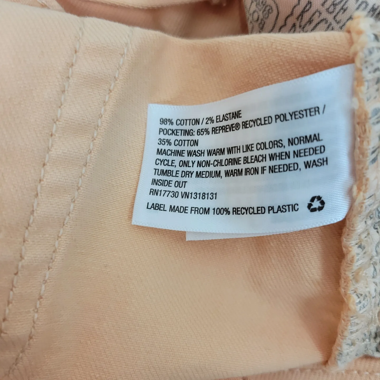 Wild Fable Womens Short Size 14 Peach Pink High-Rise Rolled Cuff Jean Short NEW - Image 8