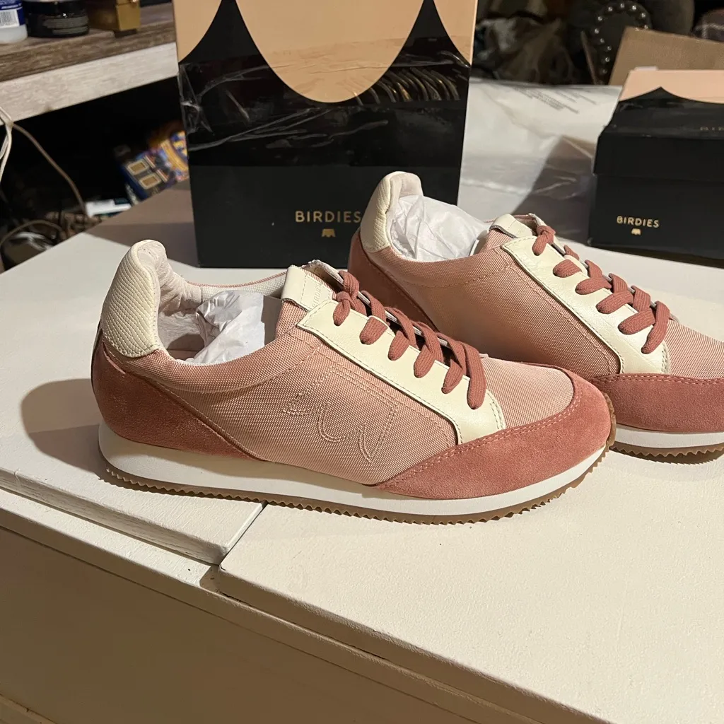Birdies The Roadrunner sneakers size 12 Rosette pink and cream - Image 2