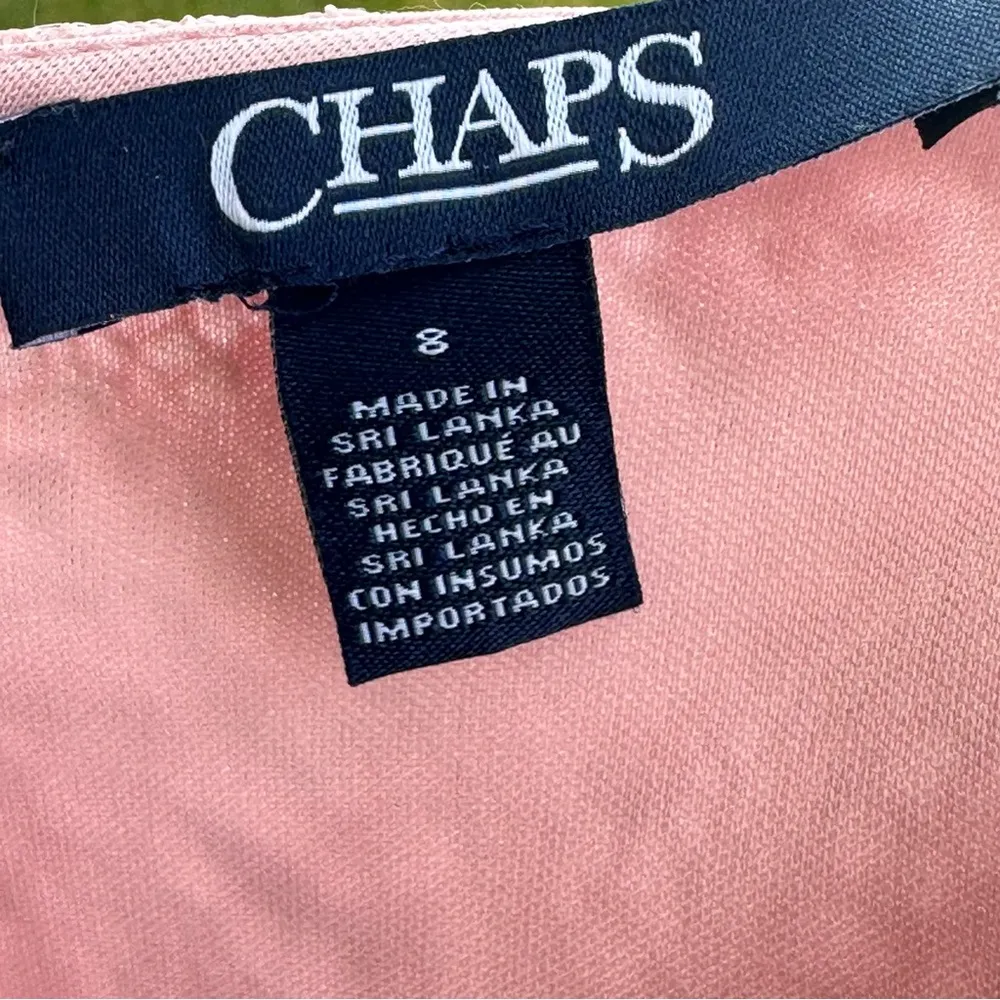 Chaps Lace Light Pink Elegant Dress - Image 14