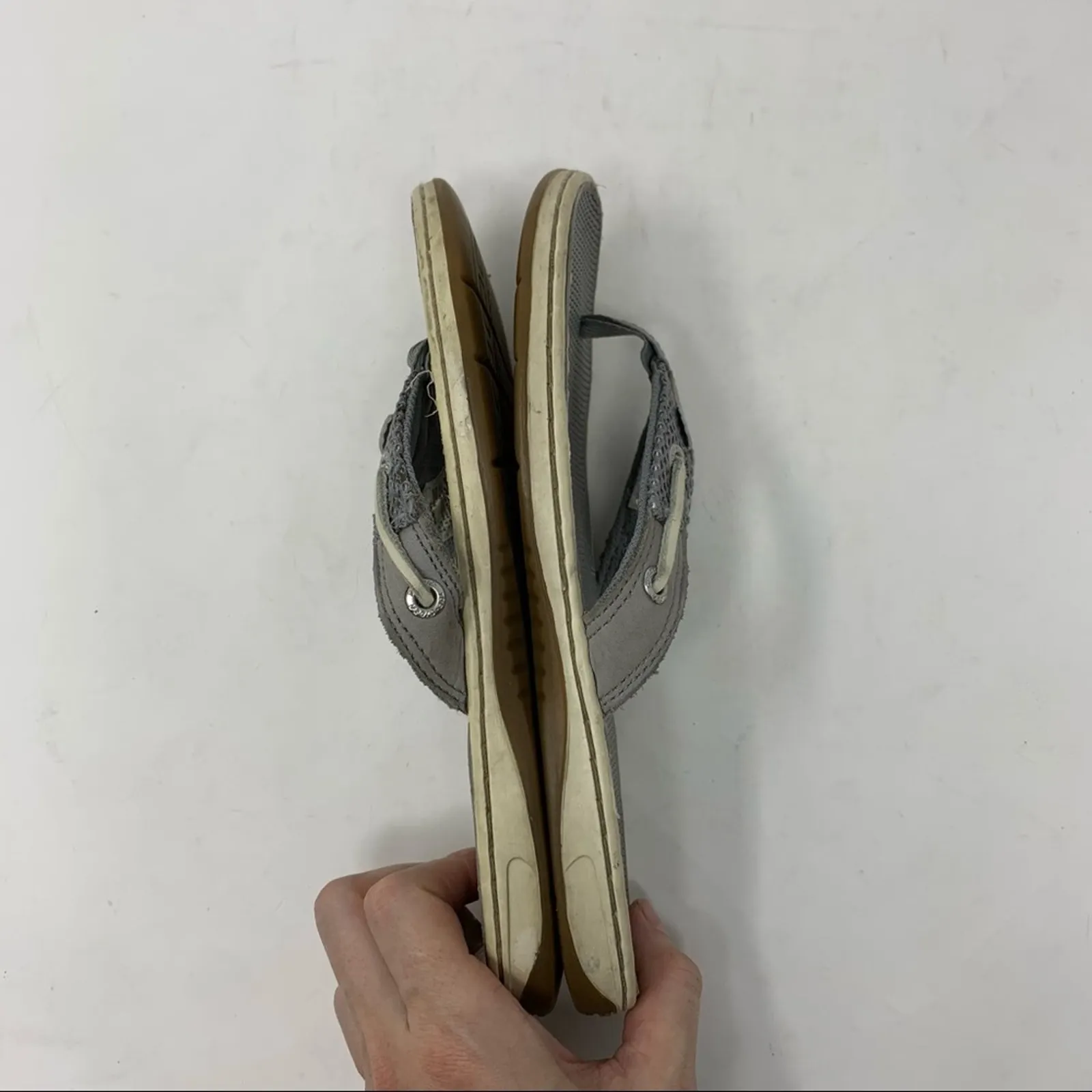 Women’s Sperry Grey Flip Flip Thong Sandal 7 - Image 6