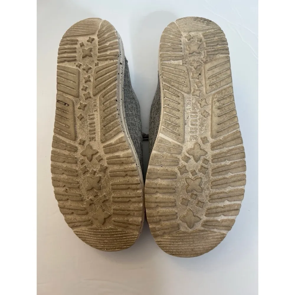 Hey Dude Wendy Linen Iron Gray Slip-on Causal Shoes Sz 8 Women - Image 9