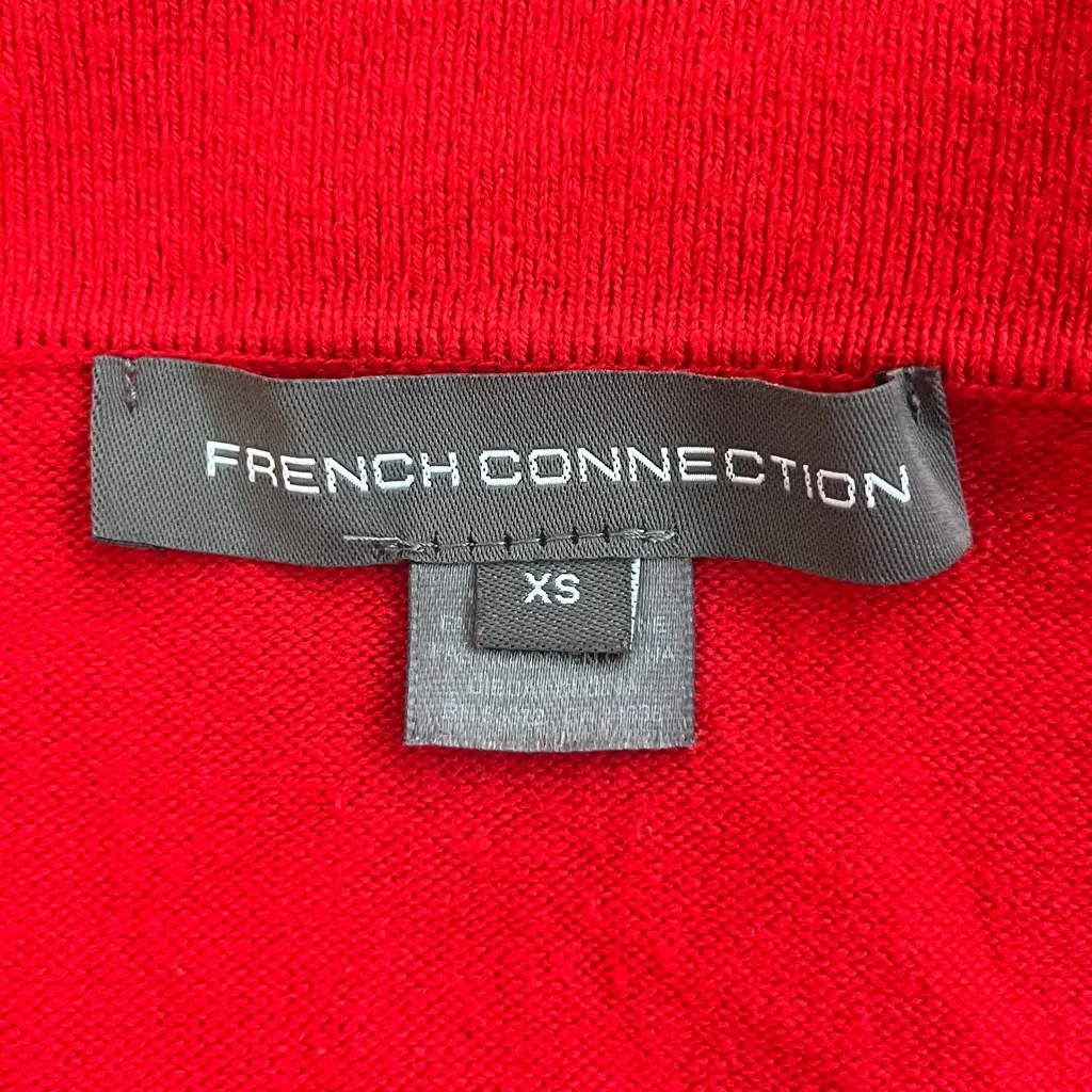 French Connection Tunic Cowl Neck Sweater in Red Women's XS Extra Small - Image 4