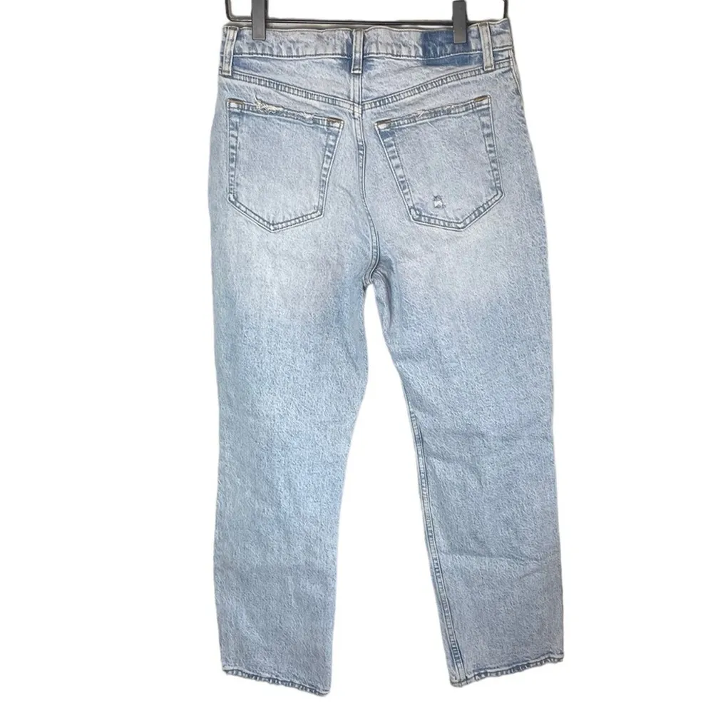 Abercrombie & Fitch Women’s Sz 27 / 4 Jeans The Dad High Rise Distressed - Image 6